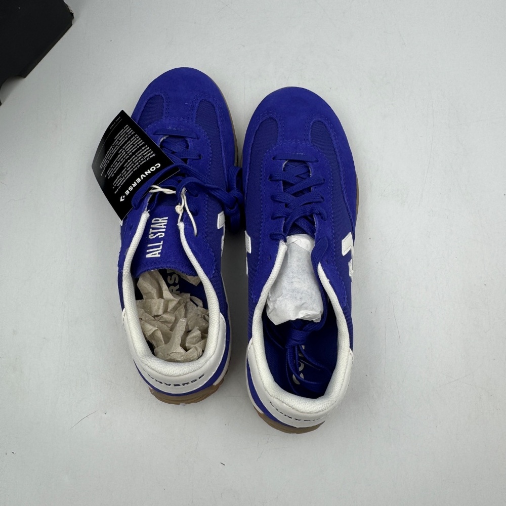 NEW Converse Run Star Trainer Low-Top Sneaker - Night Indigo / White / Egret - Picture 3 of 8